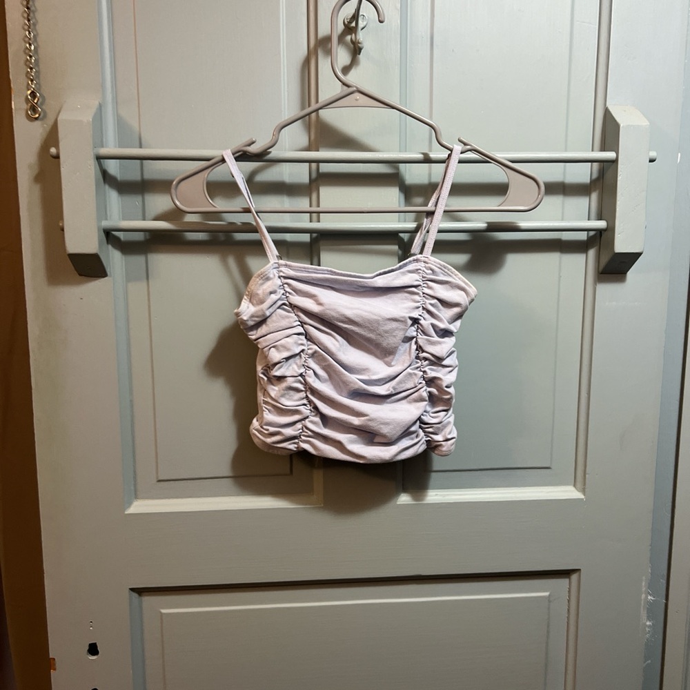 Ruched Lavendar Camisole Top